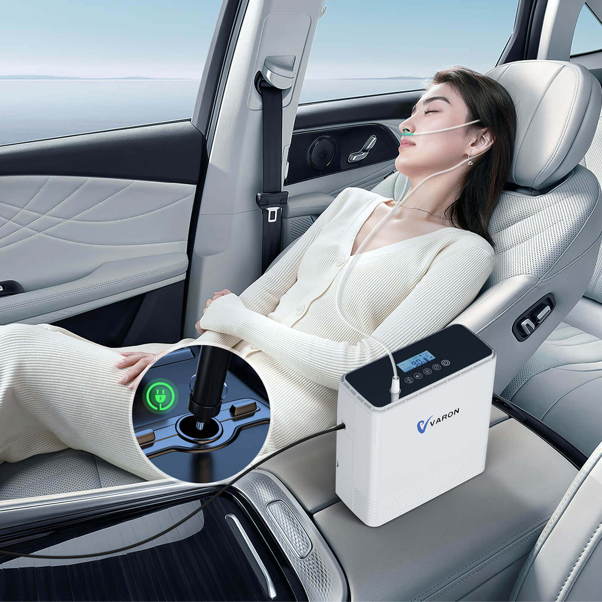 VARON VP-6 | Przenośny koncentrator tlenu o przepływie ciągłym (1–6 poziomów)