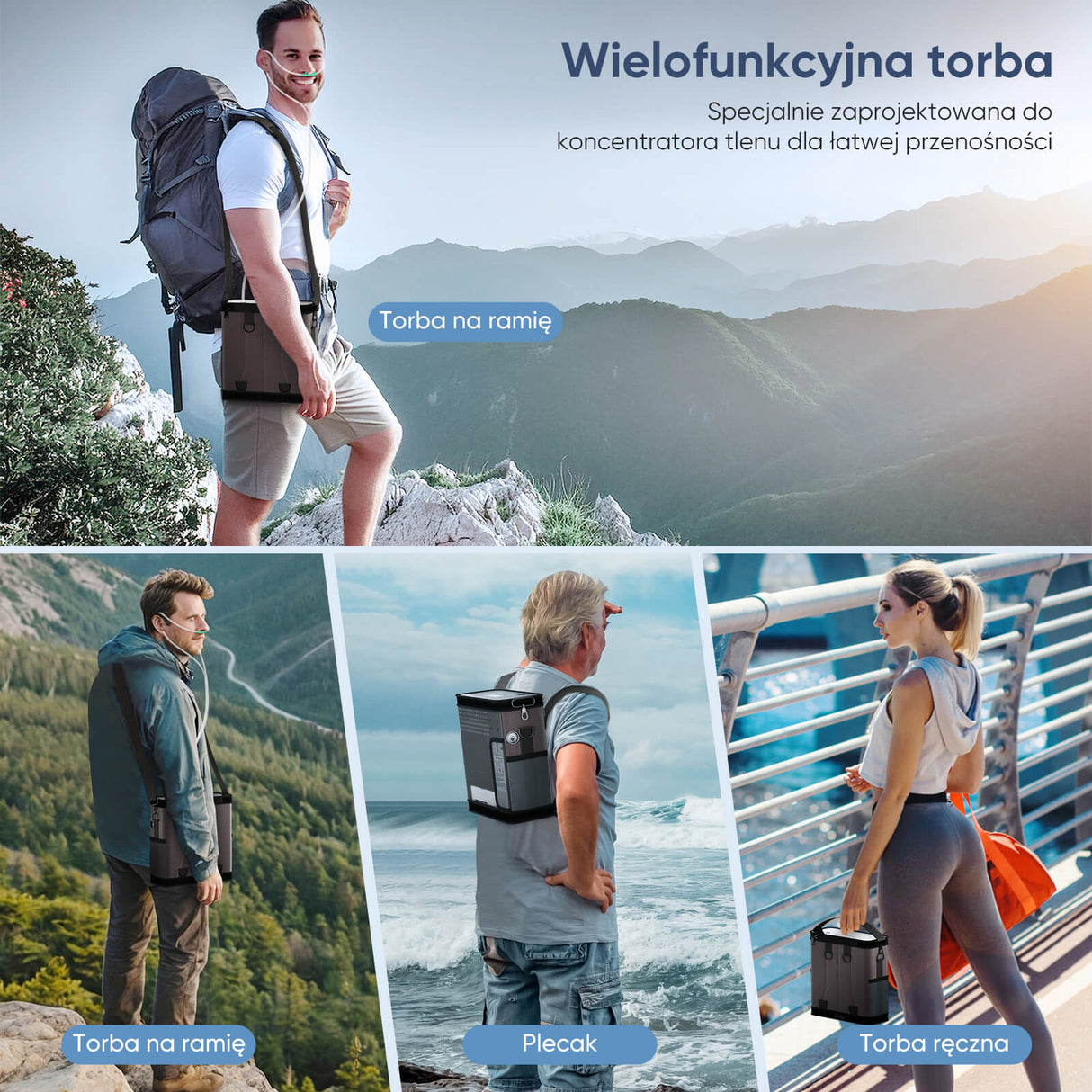 VARON VP-6 | Koncentrator tlenu przenośny o przepływie ciągłym (1–6 poziomów)