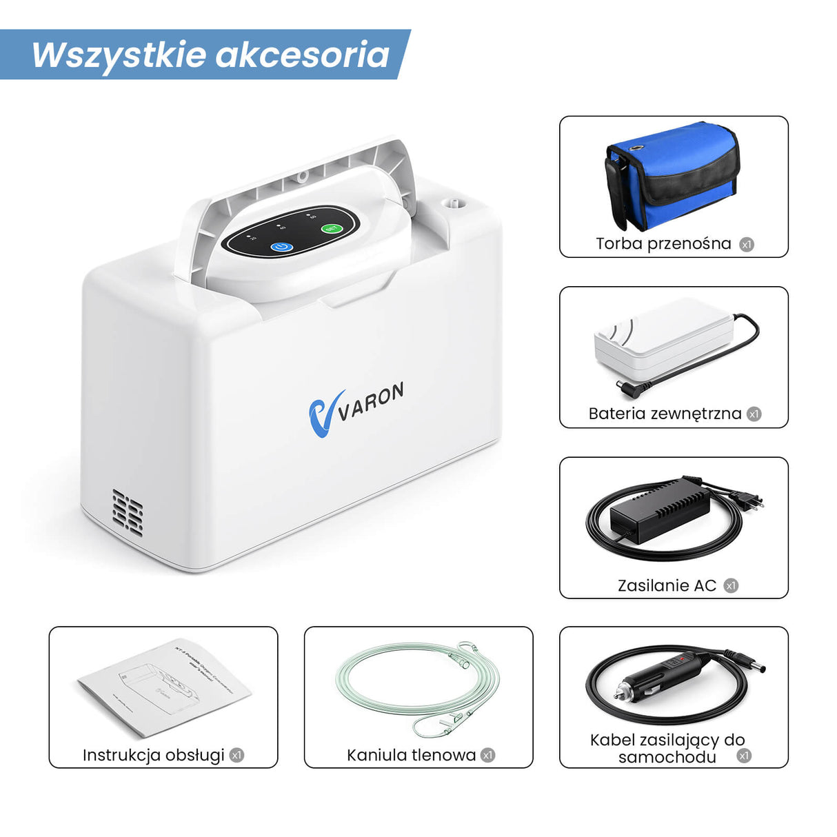 VARON VL-2 | 3L przenośny towarzysz tlenowy