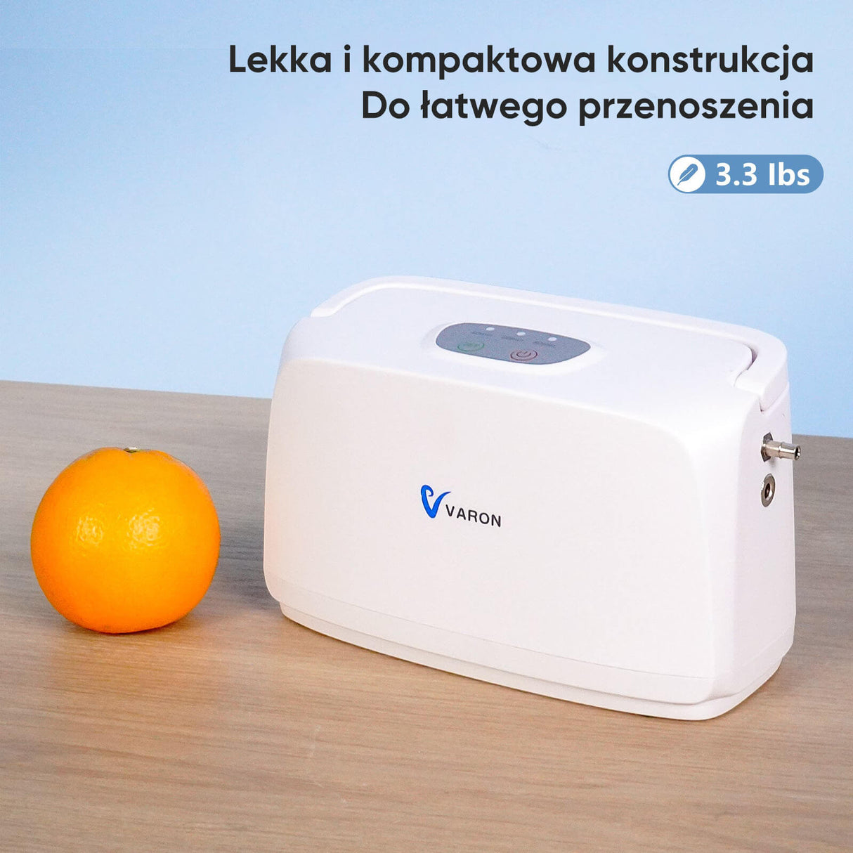 VARON VL-1 | Mały przenośny koncentrator tlenu, mini tlenowy towarzysz w podróży