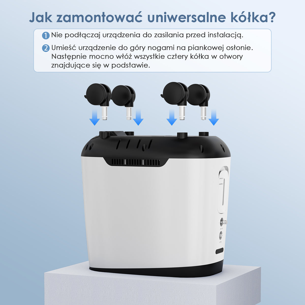 VARON VH-2 PRO Domowy koncentrator tlenu | Regulowany przepływ ciągły, certyfikat CE (1–9 poziomów)