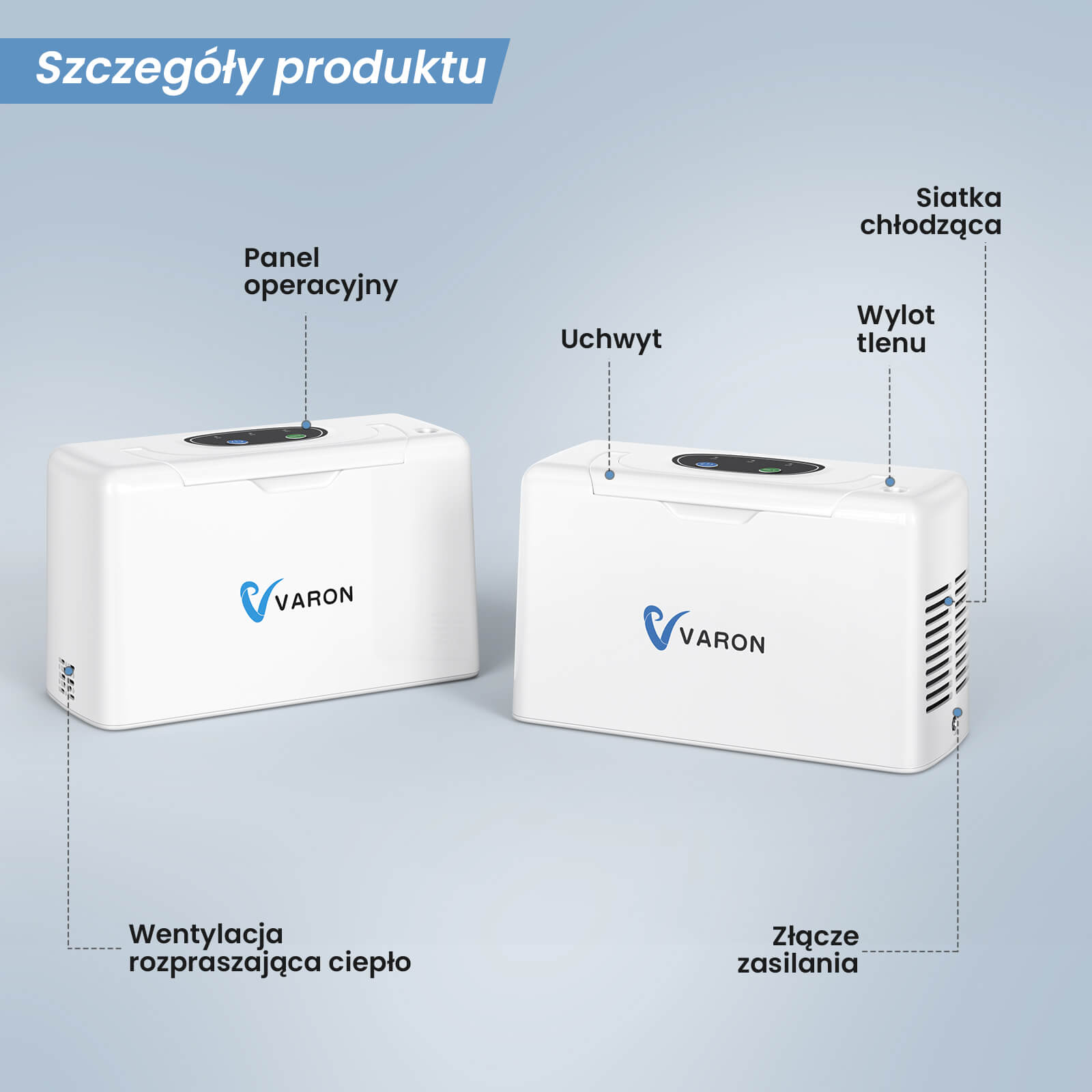 VARON VL-2 | 3L przenośny towarzysz tlenowy