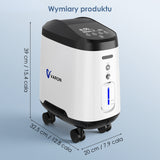 VARON VH-2 PRO Domowy koncentrator tlenu | Regulowany przepływ ciągły, certyfikat CE (1–9 poziomów)