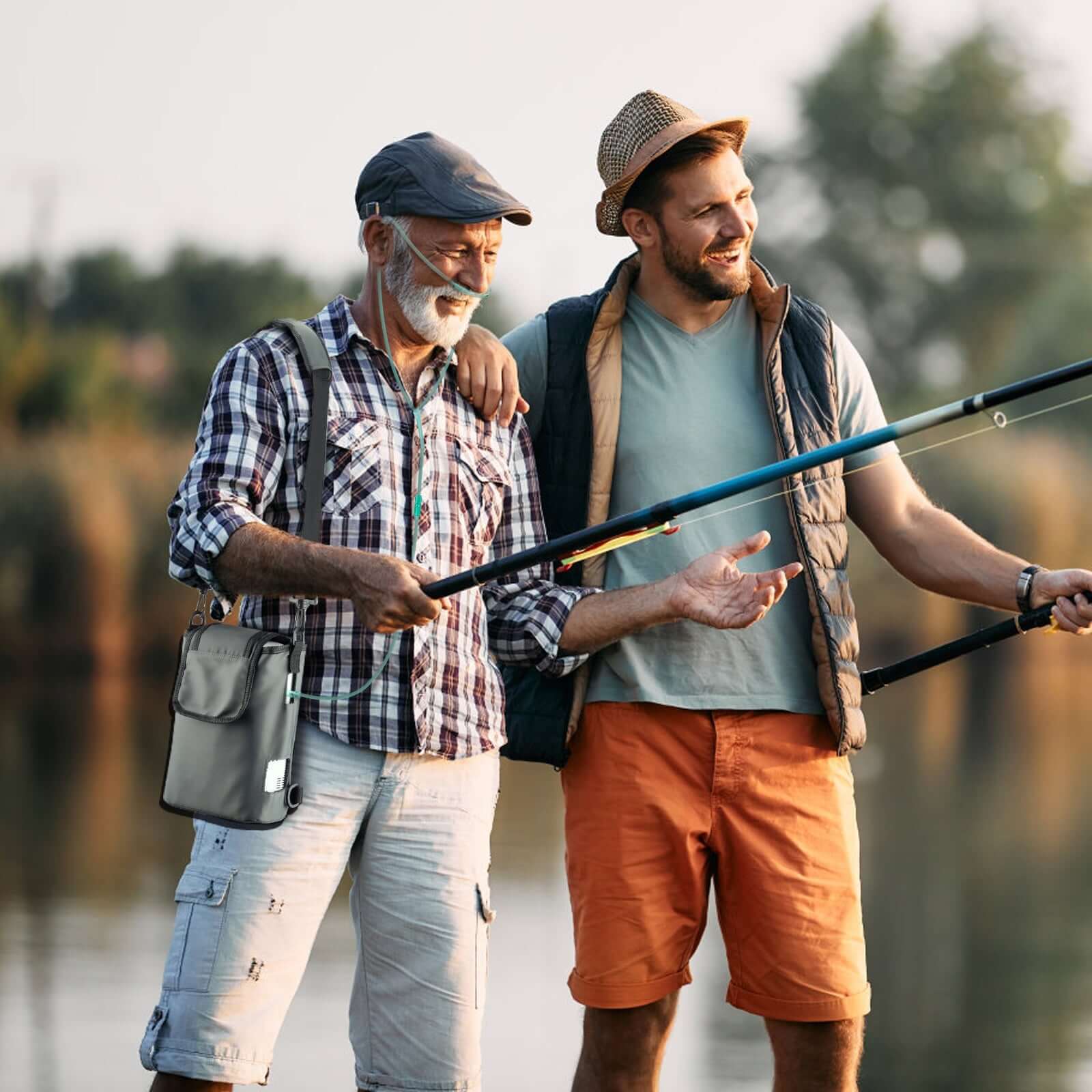 VARON VP-2 | Pulsacyjny przenośny koncentrator tlenu z akumulatorem | 93% tlenu, długi czas pracy baterii