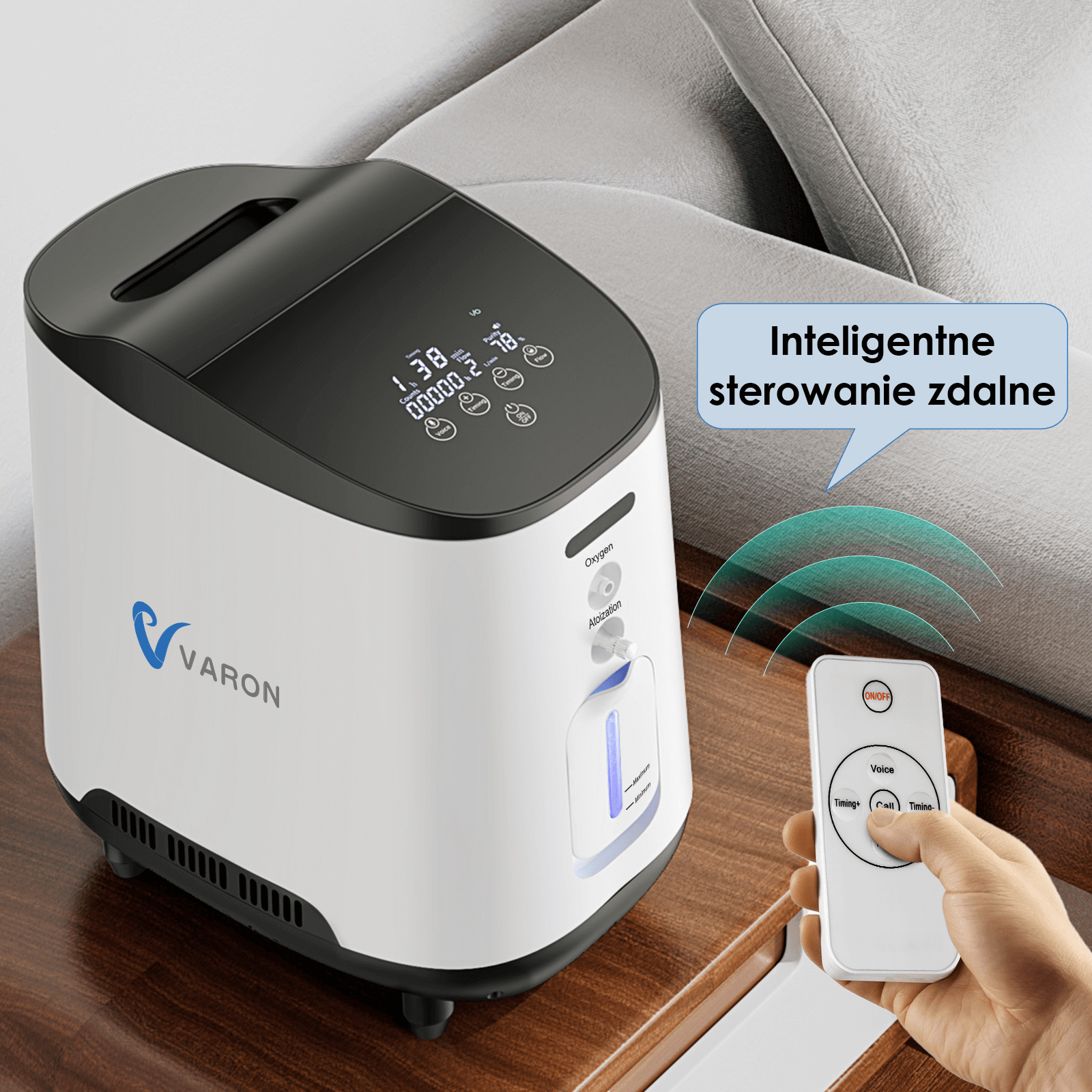 VARON VH-2 | Domowy koncentrator tlenu o przepływie ciągłym (1–7 poziomów)