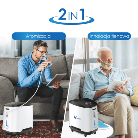 VARON VH-2 | Home Oxygen Concentrator with Continuous Flow (Settings 1-7)