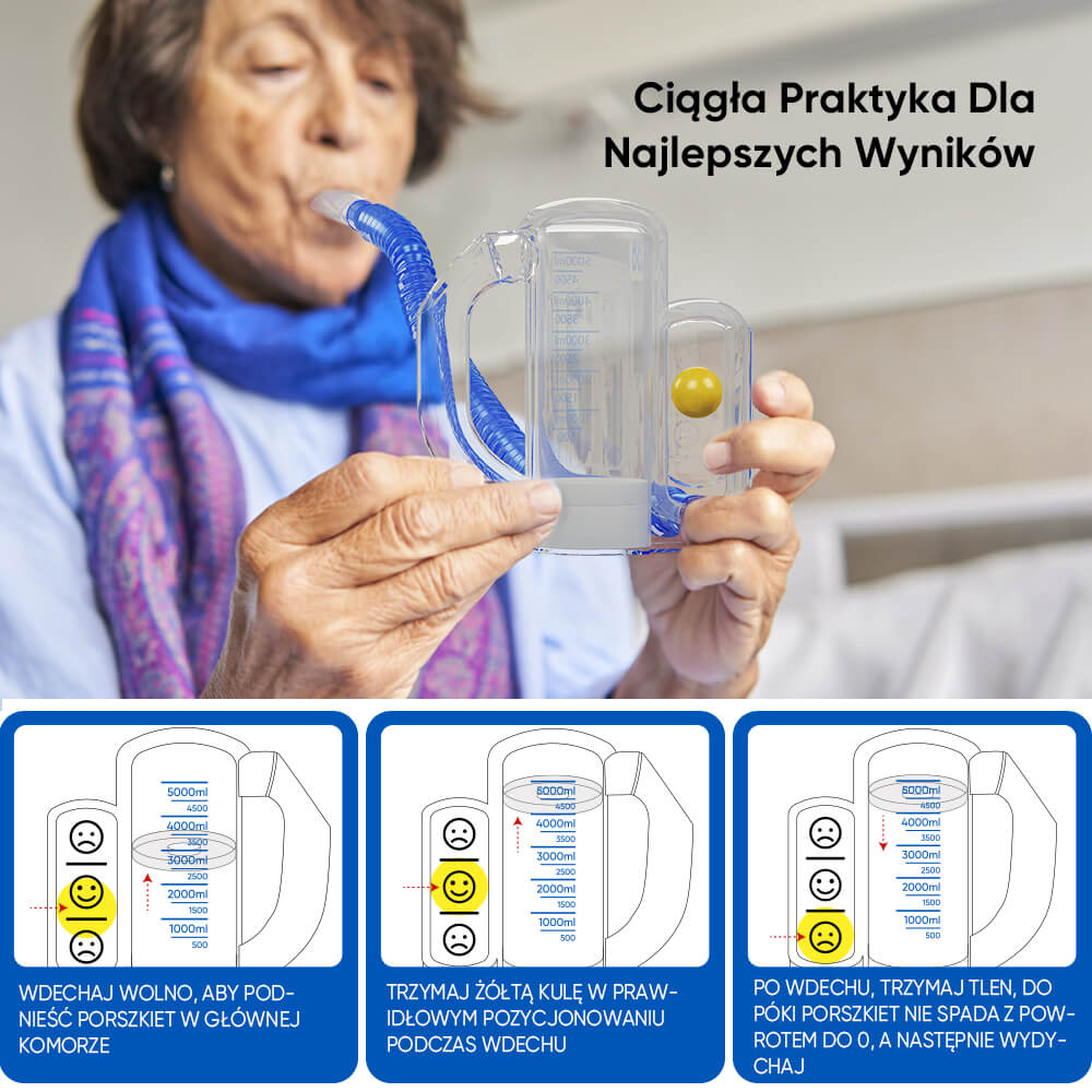 Trener oddechowy 5000ML Płuca