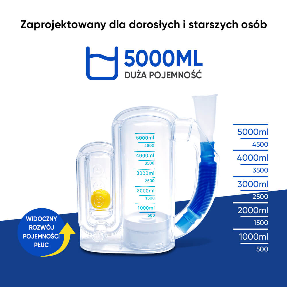 Trener oddechowy 5000ML Płuca