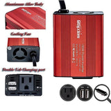 Automatyczna przetwornica 150 W z dwoma portami USB (3,1 A), 12 V do 110 V/220 V