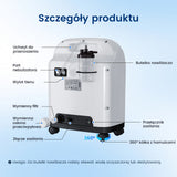 VARON VH-4 Domowy koncentrator tlenu | Regulowany przepływ ciągły, certyfikat CE (1–9 poziomów)