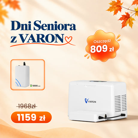 VARON VL-2 | Mały koncentrator tlenu przenośny 3L, przenośny towarzysz tlenowy